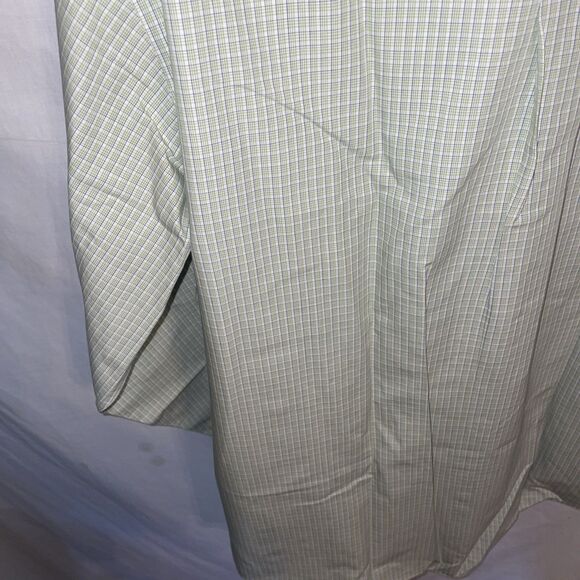 Brooks Brothers 346 Men’s Dress Shirt Size Medium Green Striped Business Formal - Picture 11 of 12